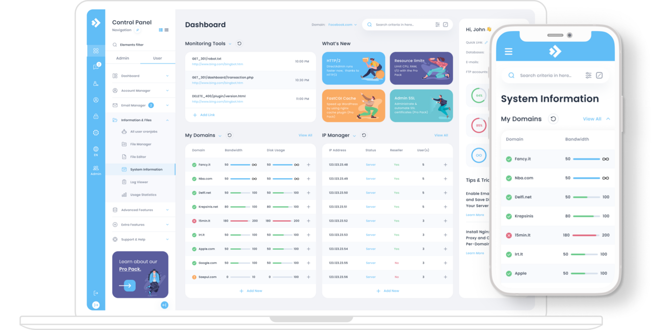 DirectAdmin Panel
